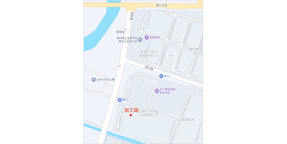 新工場の地図